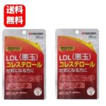 【送料無料】悪玉コレステ対策 30日分×2袋セット 【機能性表示食品】LDL（悪玉）コレステロールが気になる方にオススメのダイエットサプリメント♪ 悪玉コレステロール 下げる サプリメント サプリ ldlコレステロール ダイエットサプリ 痩せる 脂肪燃焼 内臓脂肪 減らす